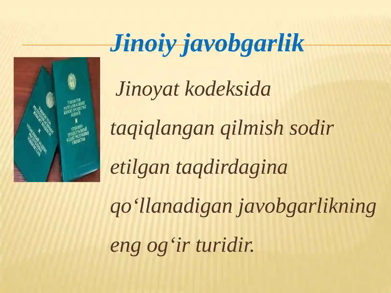 8-sinf Huquq dars ishlanma. Jinoyat qonunchiligida voyaga yetmaganlarning huquq va majburiyatlari 3