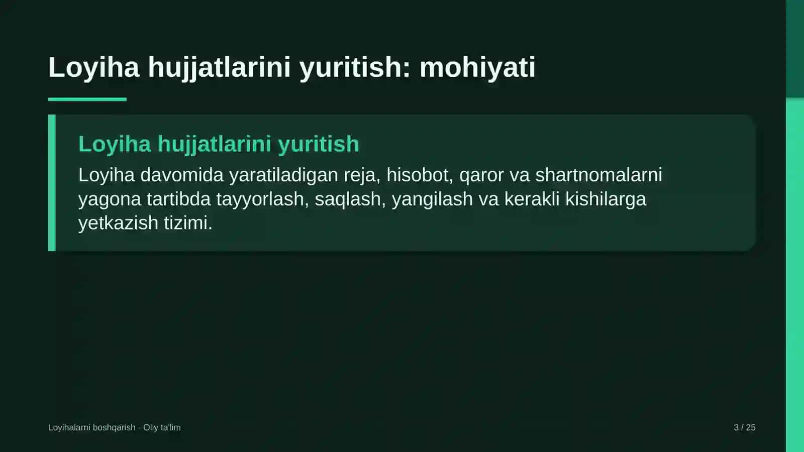 non mahsulotlari korxonalarida loyiha hujjatlarini yuritish 7651 3