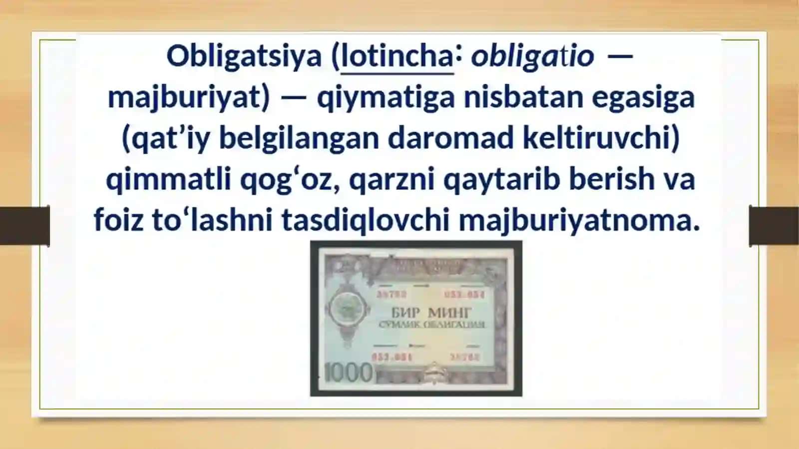Obligatsiyalarni baholash va ularning o‘ziga xos xususiyatlari 3