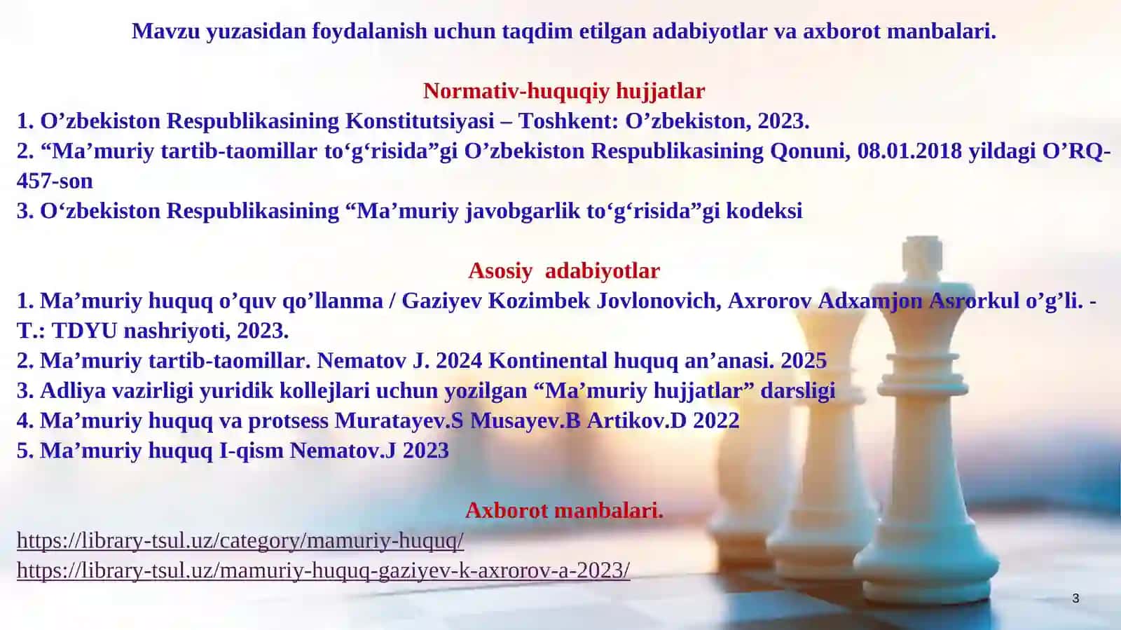 OMMAVIY XIZMATLARNI KO’RSATISH TARTIB-TAOMILLARI 3
