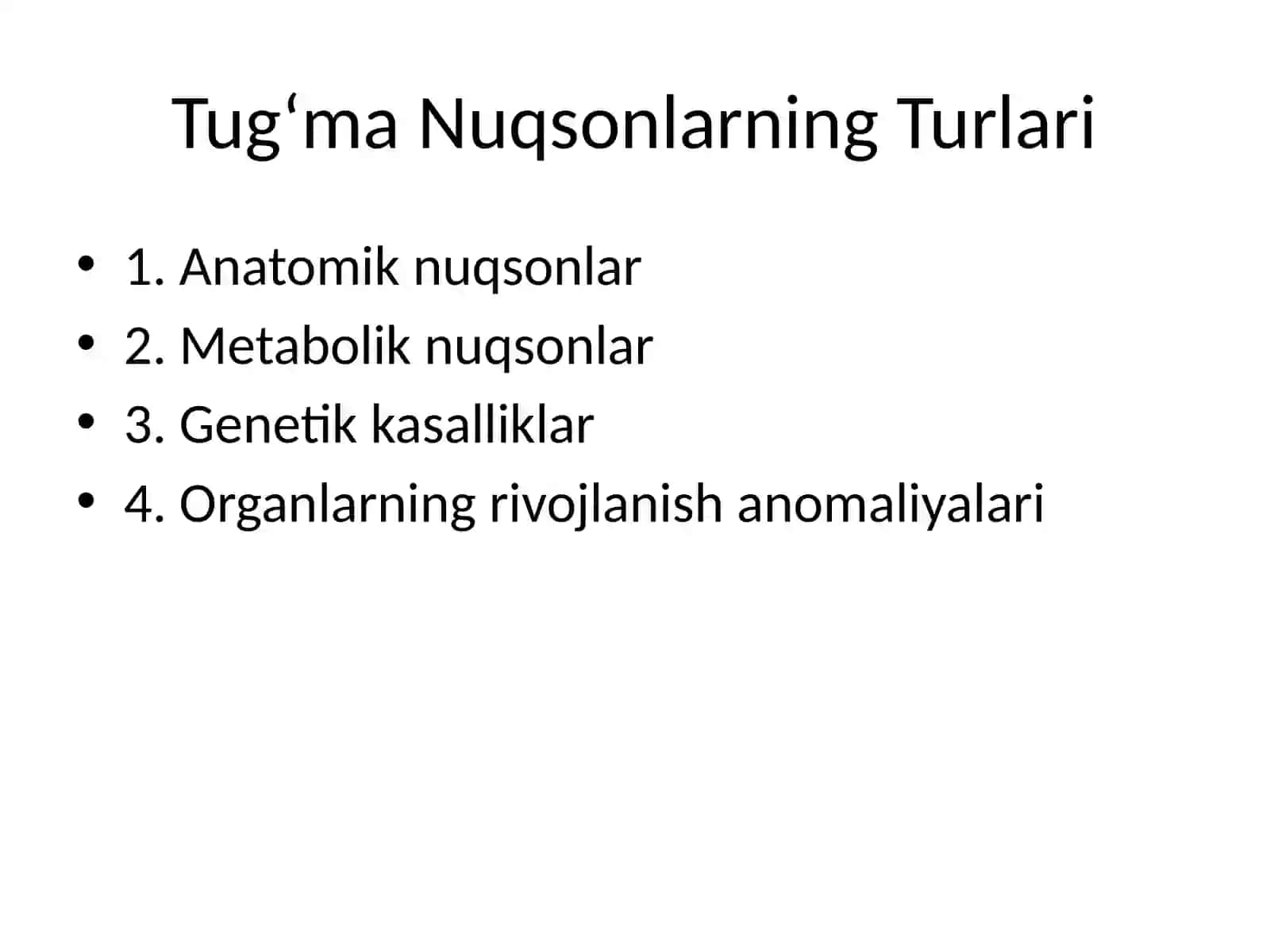 Umumiy Tug‘ma Nuqsonlarning Zamonaviy Diagnostikasi 3