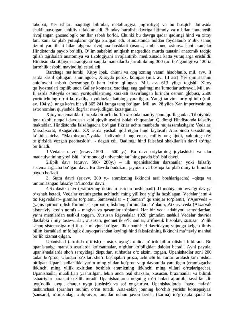 Qadimgi Sharqda asotiriy tasavvurlar va falsafiy bilimlarning paydo bo‘lishi 3
