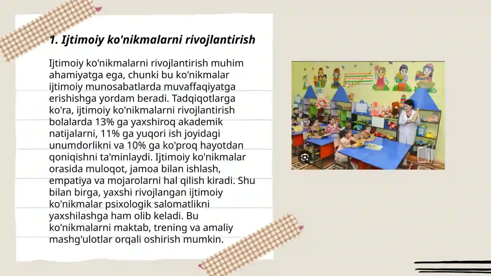 Ijtimoiy ko'nikmalarni rivojlantirish 3