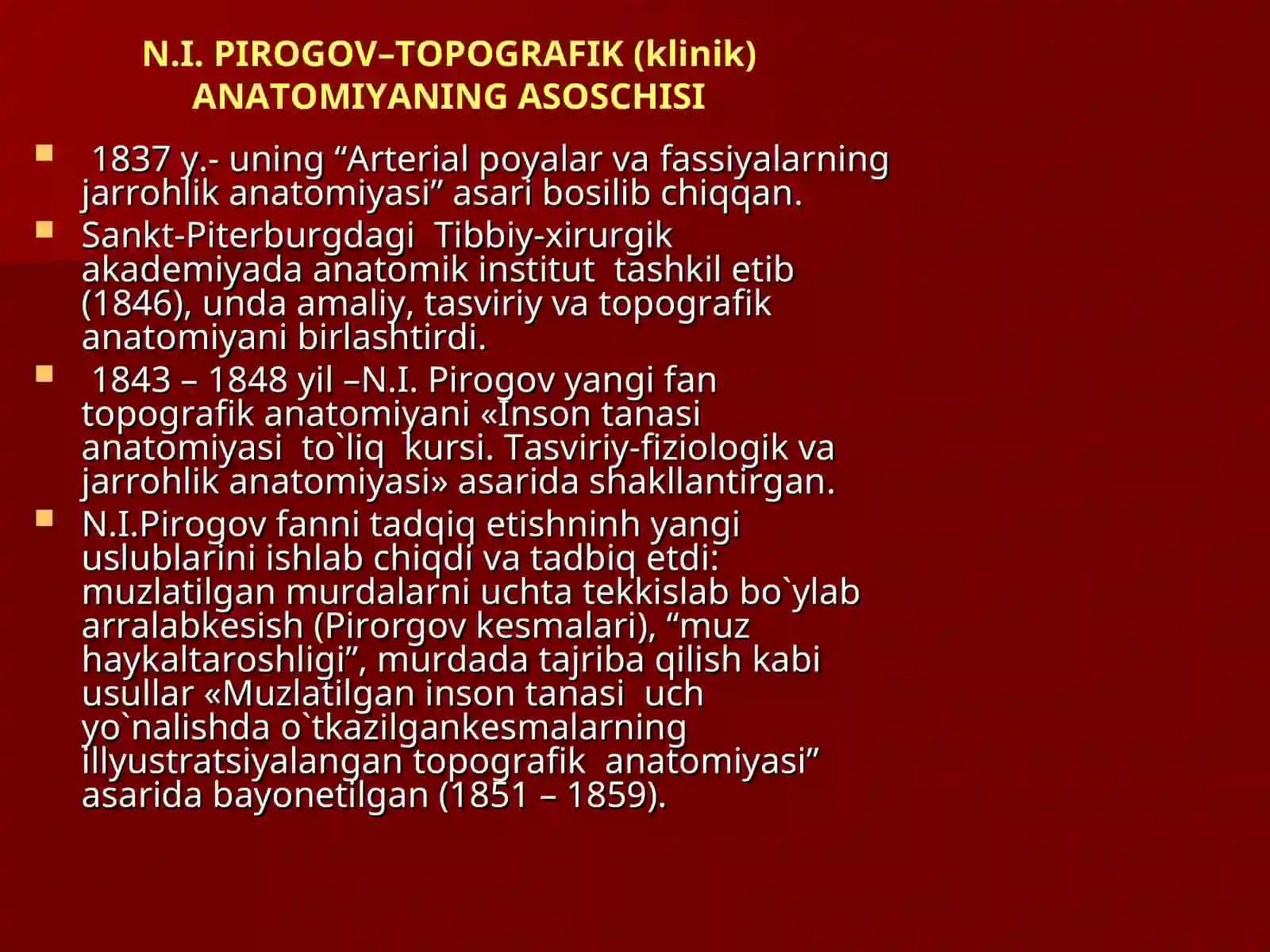 Klinik аnatomiya vaОperativ jarrohlik fani va vazifalari 3