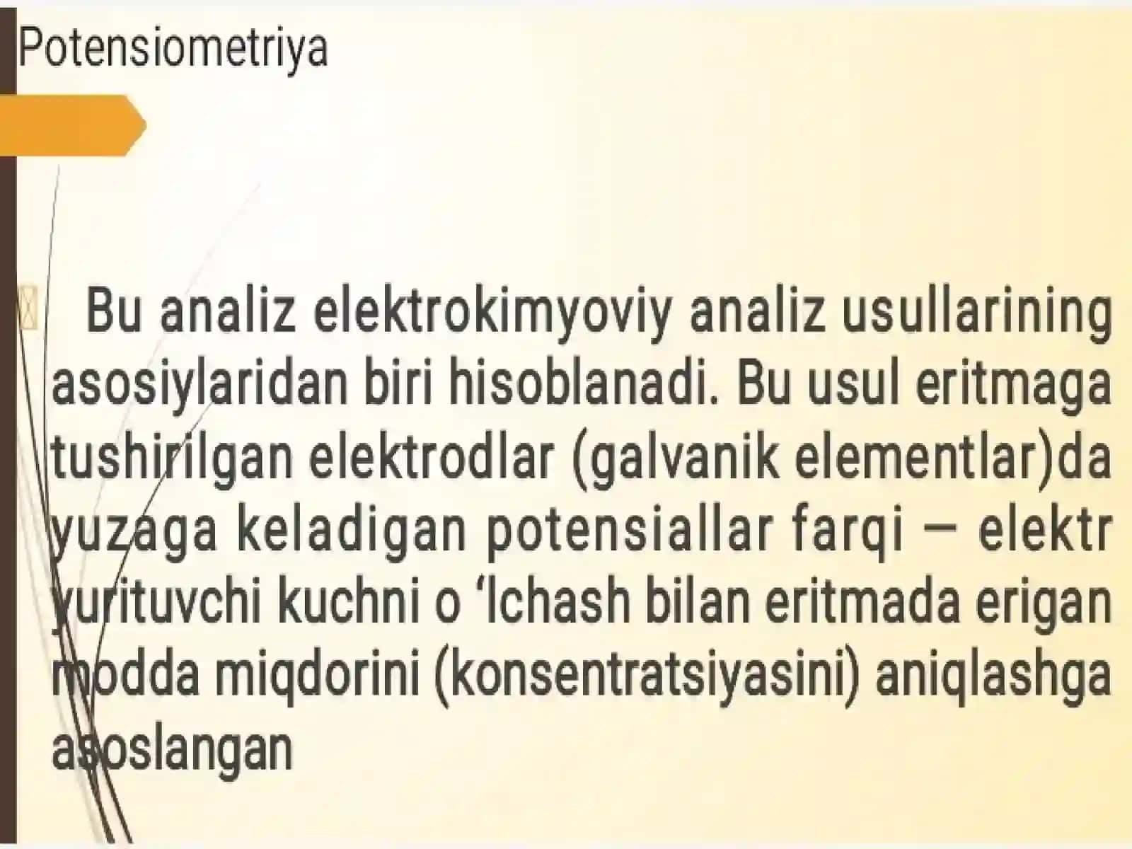 Analitik kimyo Ionometriya 3