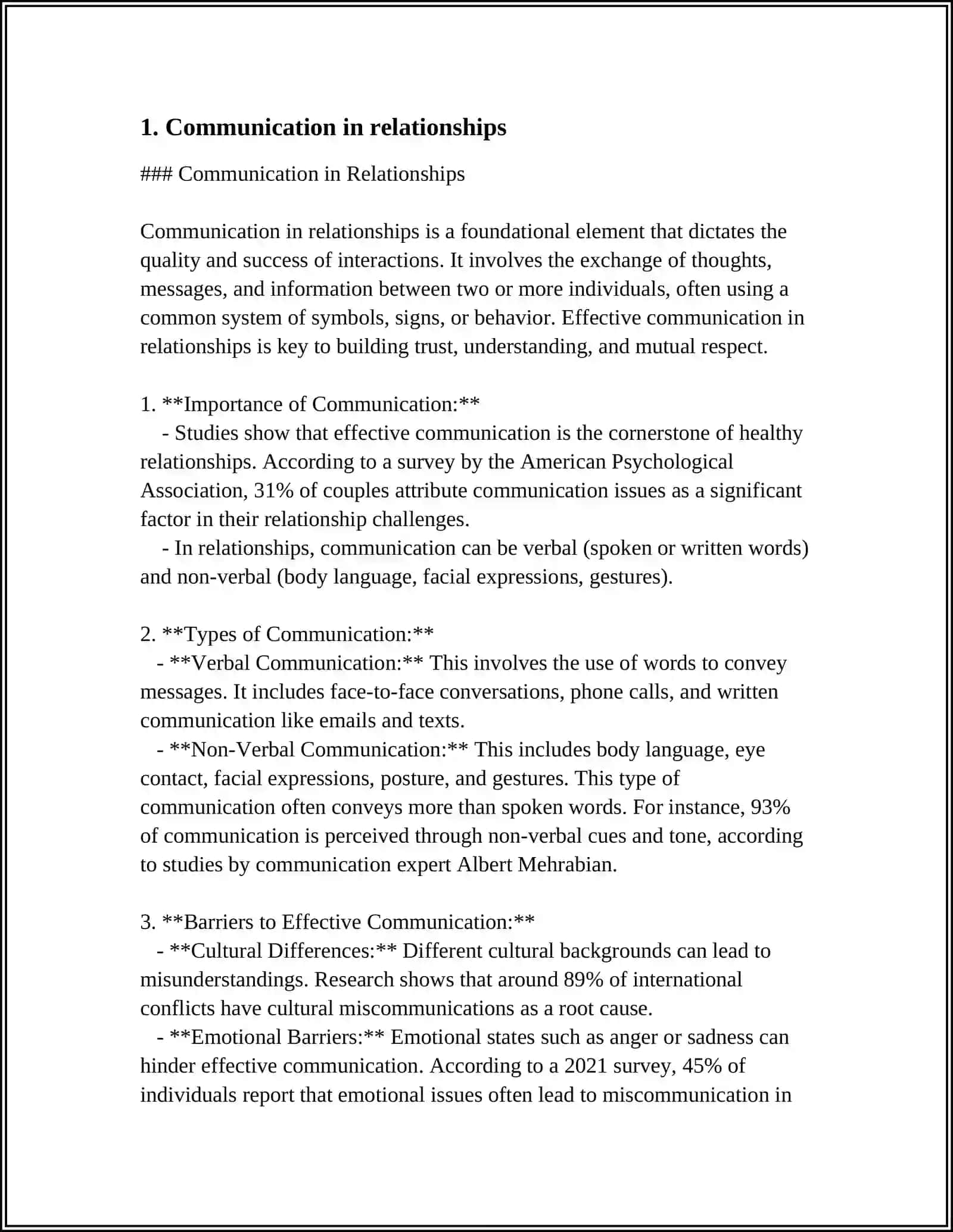 Communication in Relationships 3