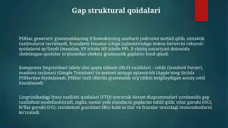 Generativ grammatika 3