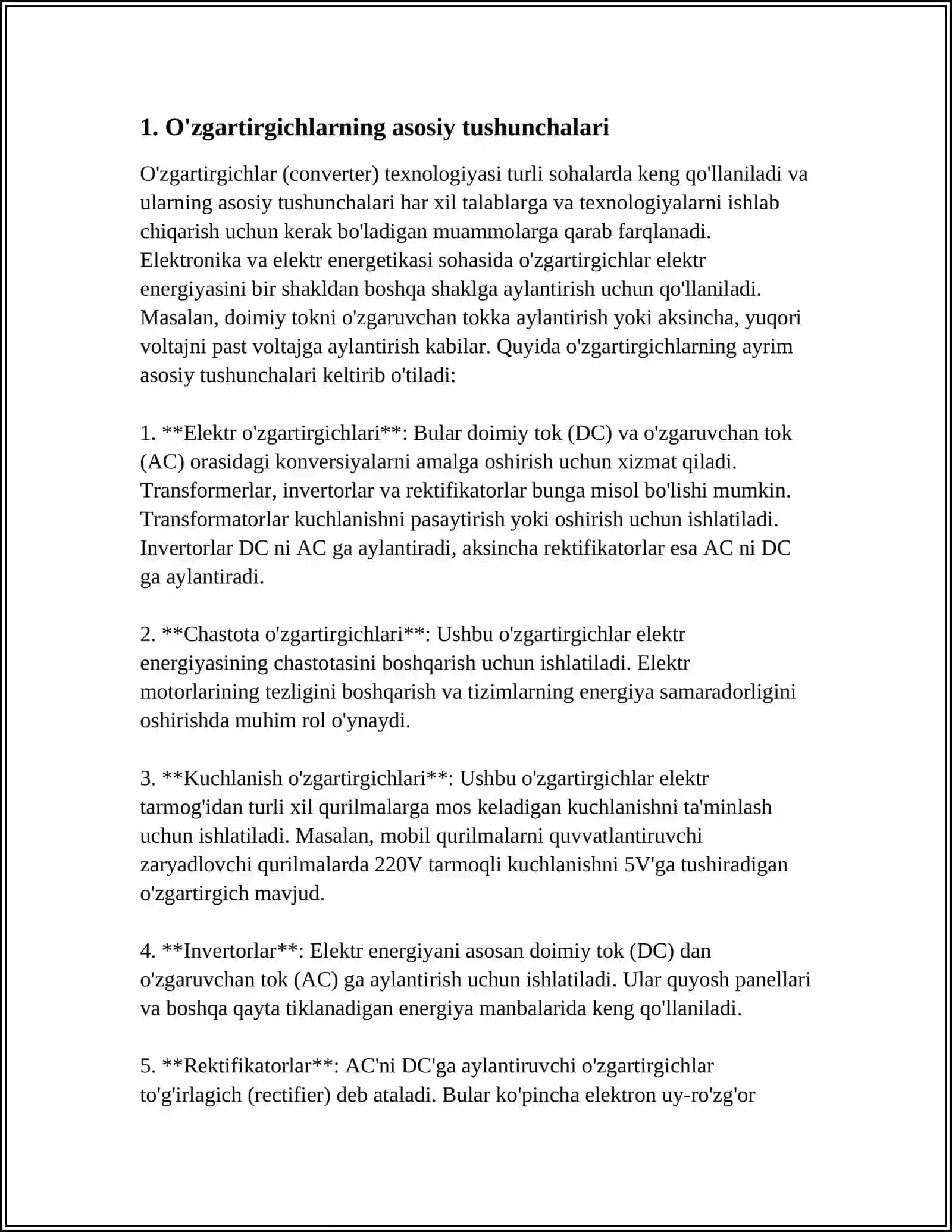 O'ZGARTIRGICHLAR ISHLASH PRINSIPI VA TUZILISHI 3