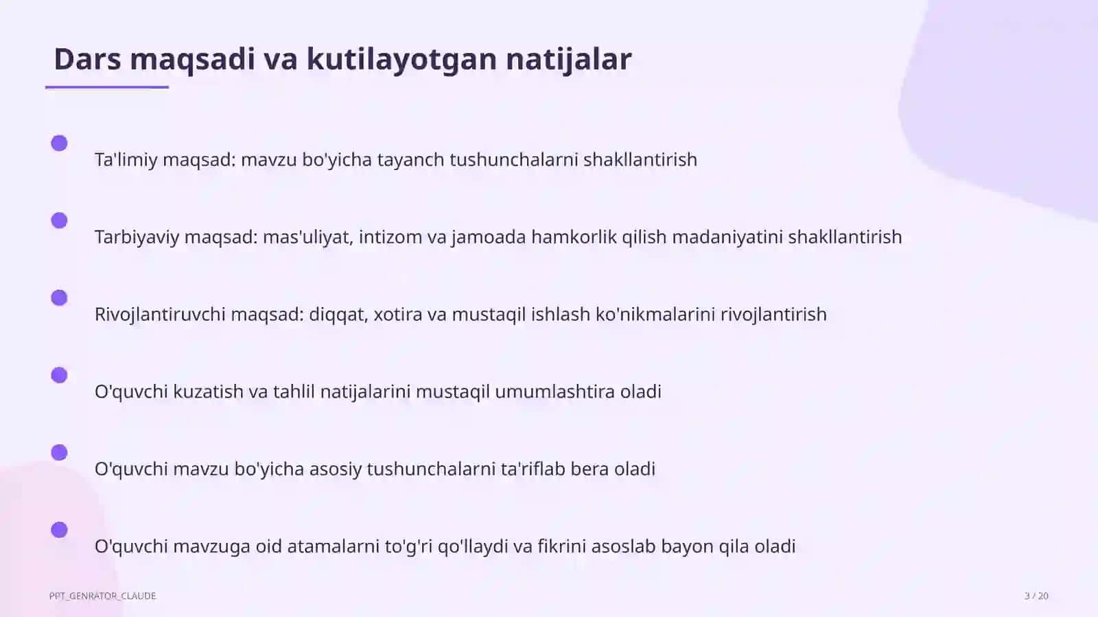 Interfaol metodlar: Klaster va Aqliy hujum 3