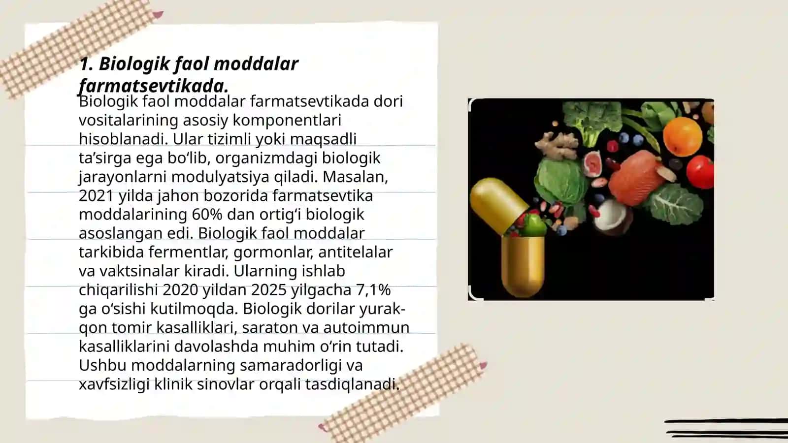 Biologik faol moddalar farmatsevtikada 3