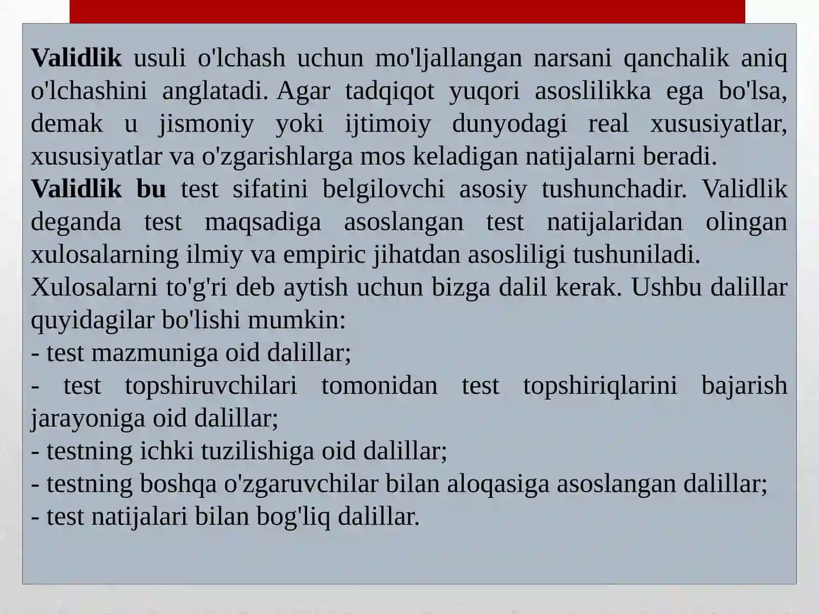 Pedagogik testlar 3