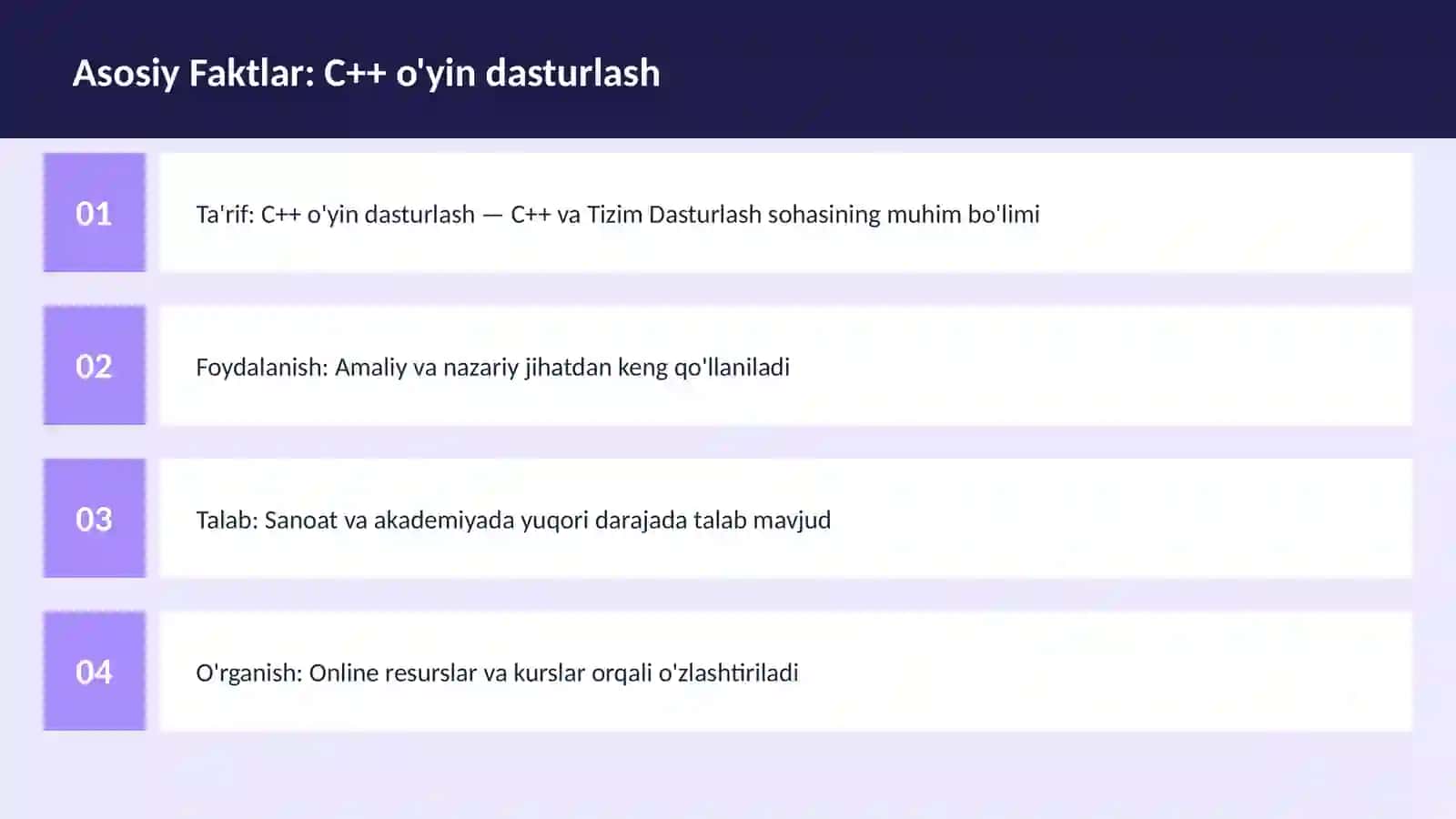 C++ o'yin dasturlash 3