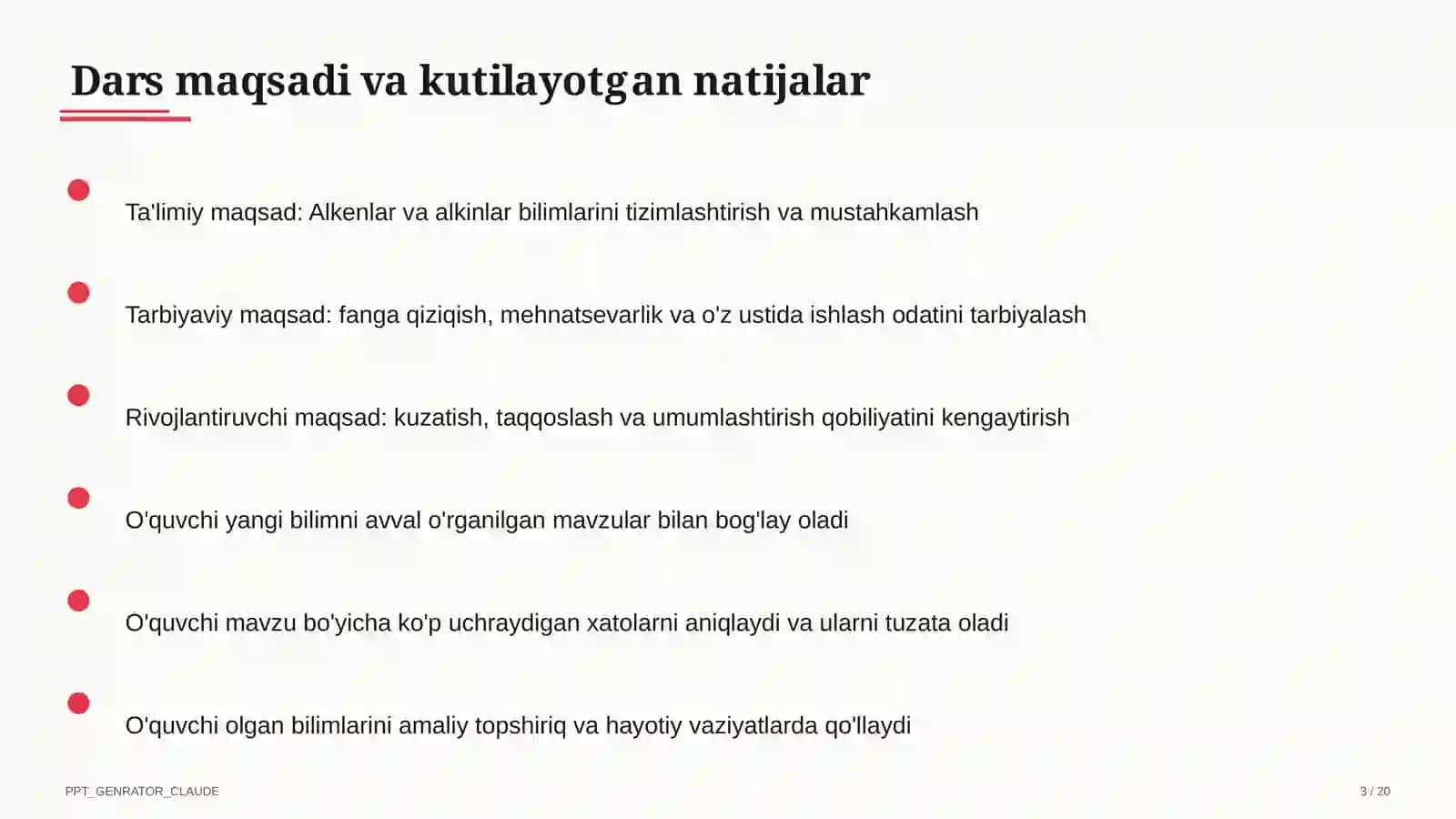 Alkenlar va alkinlar (10-sinf) 3
