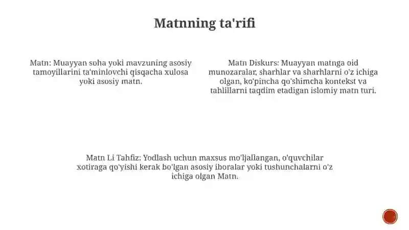 Matn. Diskurs 3