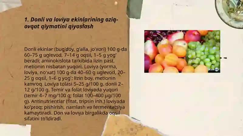 Madaniy o'simliklarning amaliy ahamiyatini bir bridal qiyoslash 3