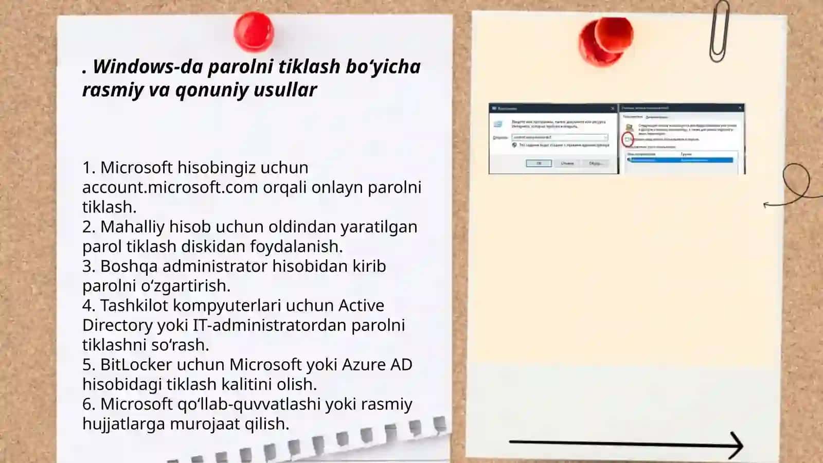 Windows-da parolni tiklash bo‘yicha rasmiy va qonuniy usullar 3