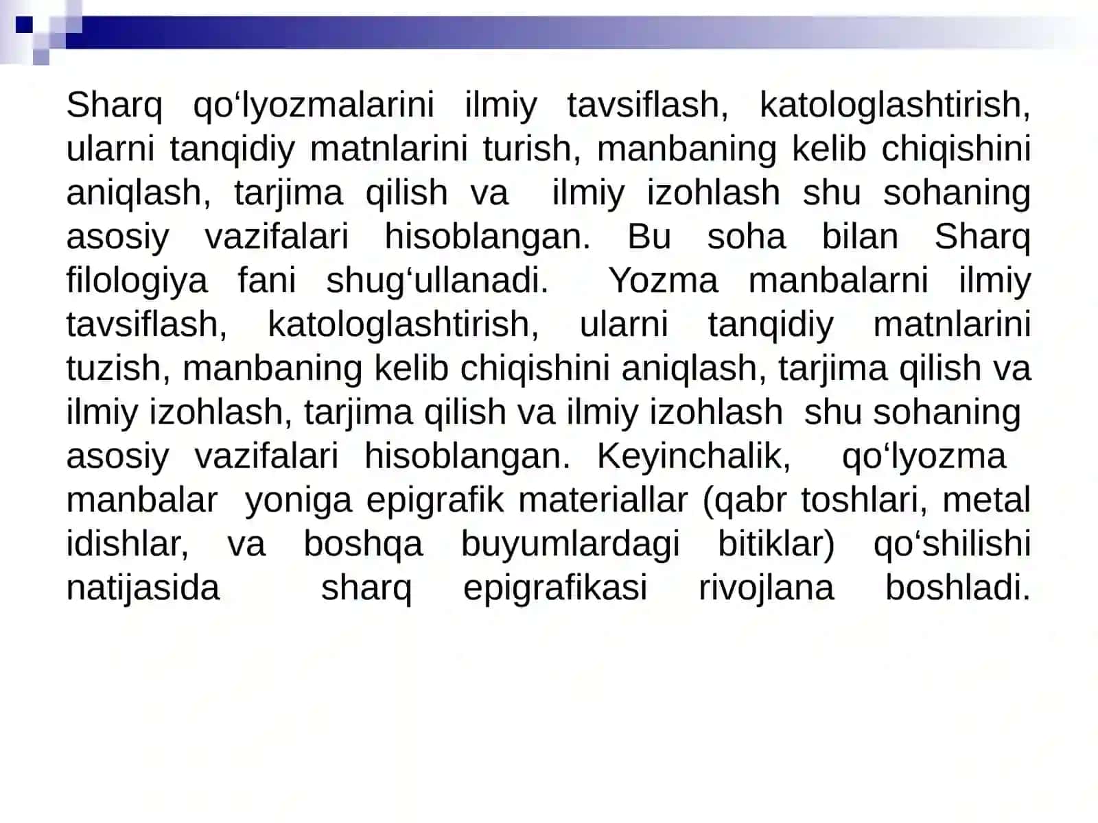Sharq qo‘lyozmalari va uning o‘ziga xos jihatlari 3