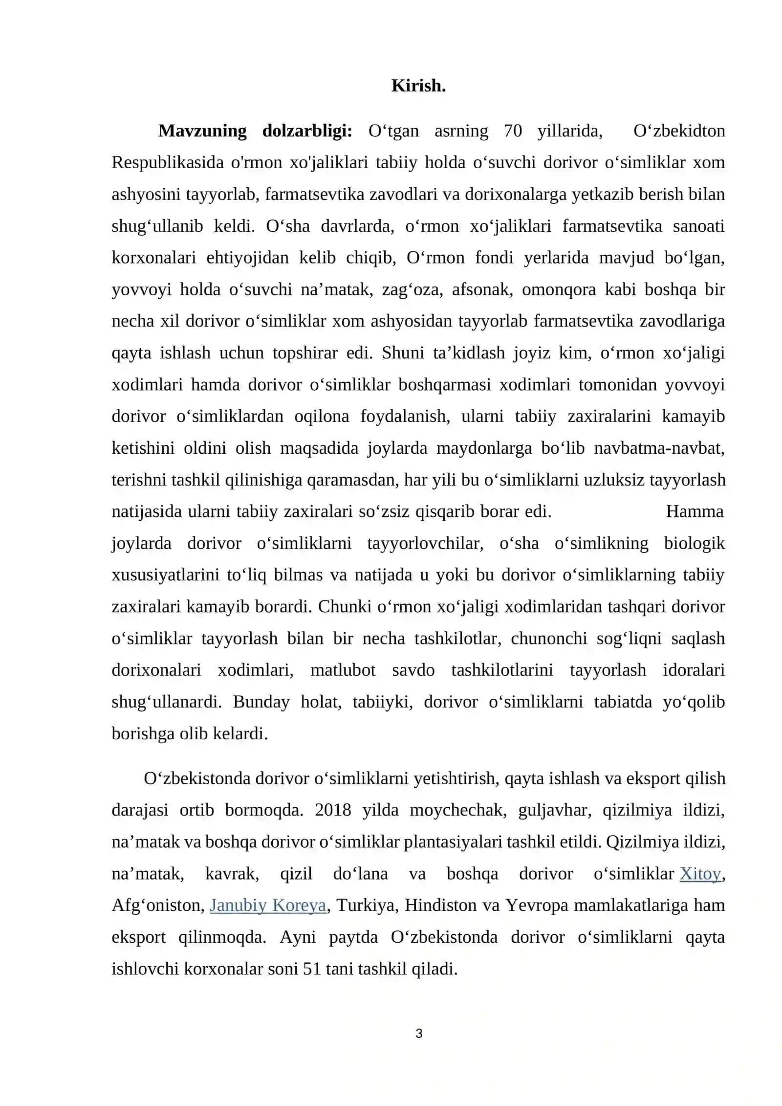 Tajriba uchun moljallangan dalani tanlash va taqsimlash 3