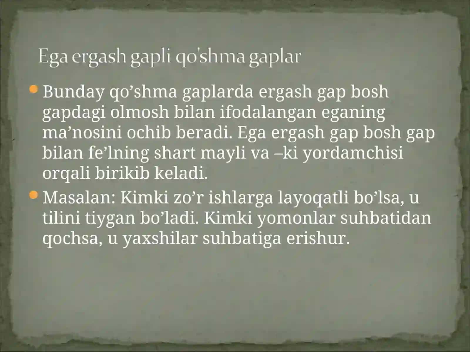 Bo'sh ergash gaplar 3