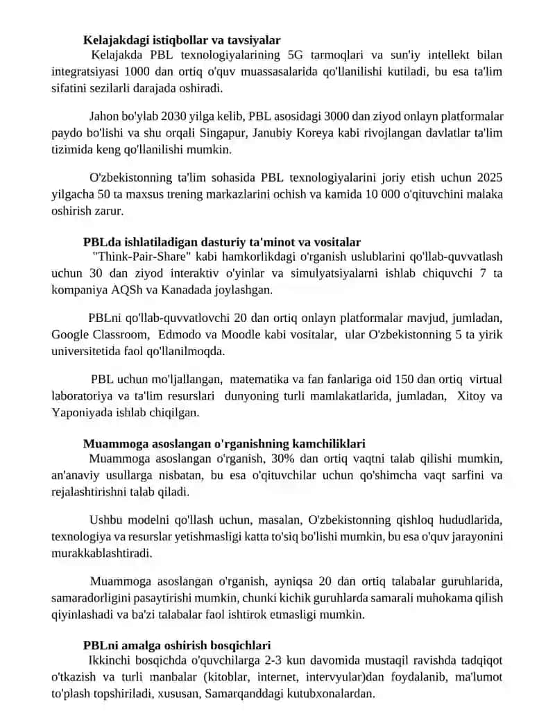PBLning samaradorligini baholash 3