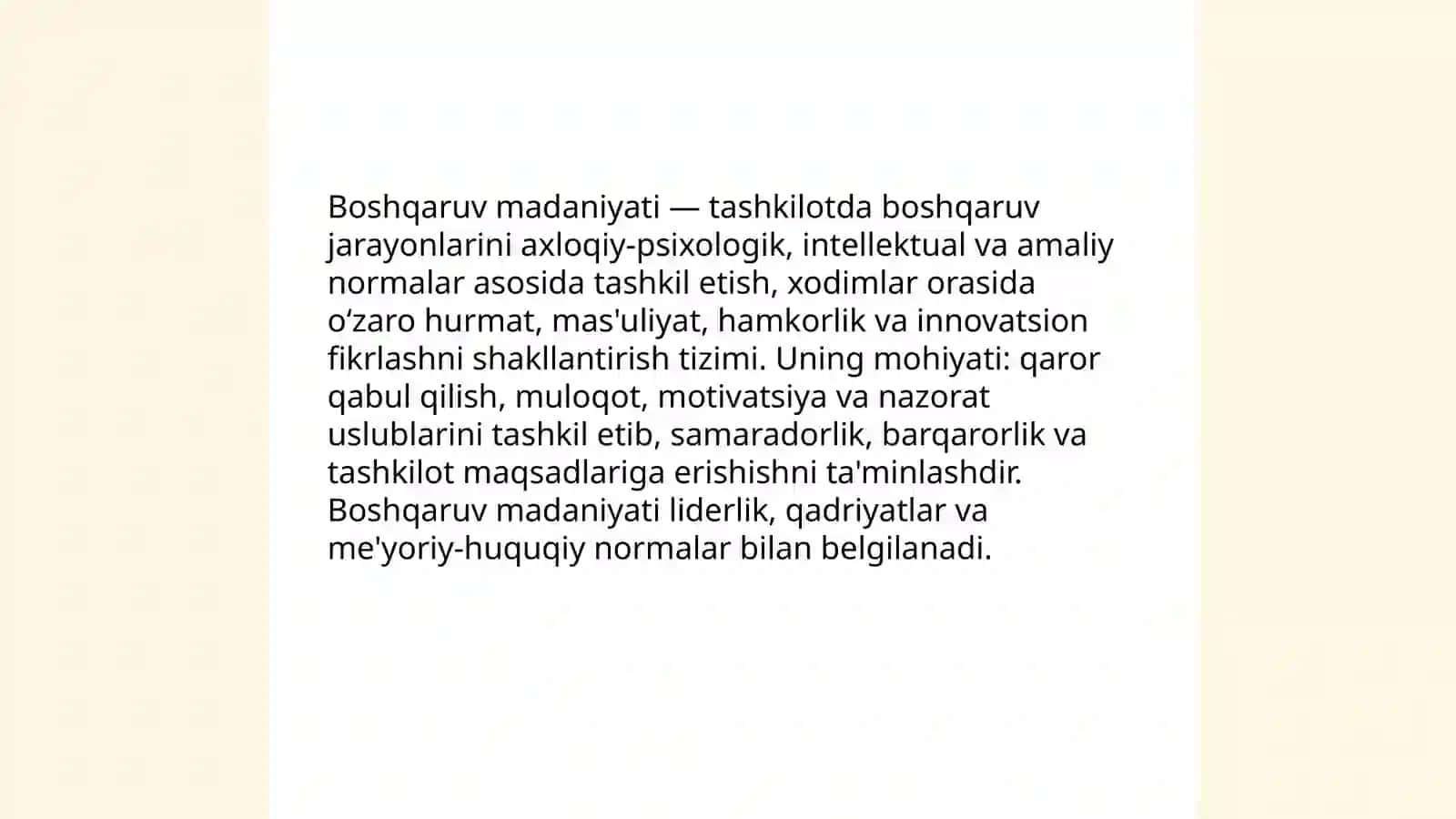 Tangriyeva Marxaboning Maktabgacha taʼlimda menejment fanidan tayyolagan taqdimoti 3