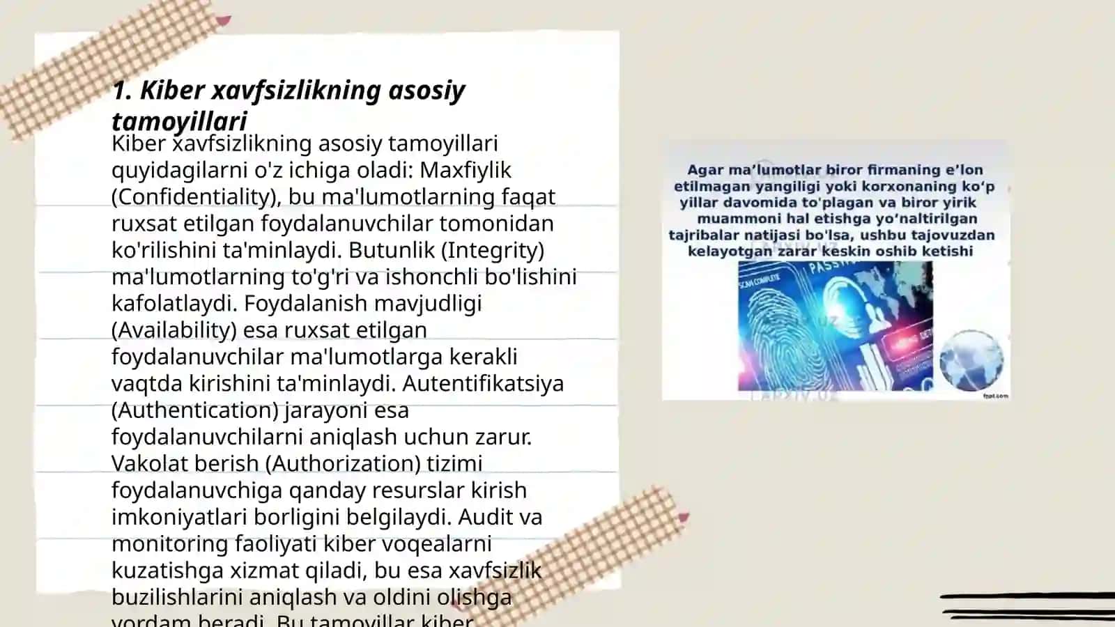 Kiber xavfsizlikning asosiy tamoyillari 3
