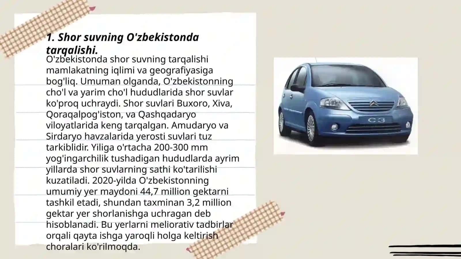 Shor suvning tarqalishi O'zbekistonda 3