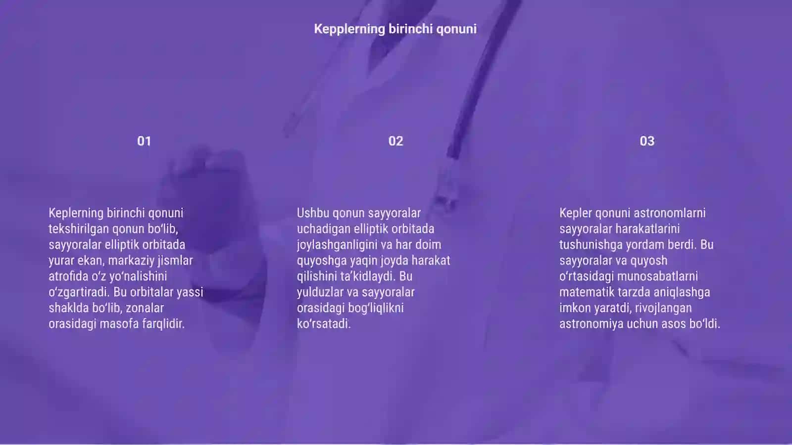 Kepler qonunlari 3