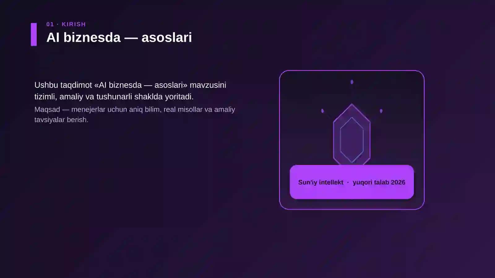 AI biznesda — asoslari 3