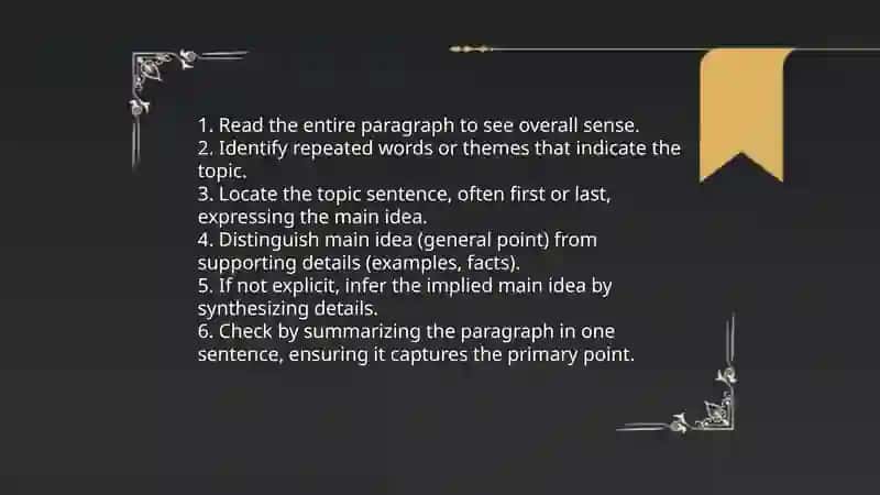 Reading to understand the main points 3