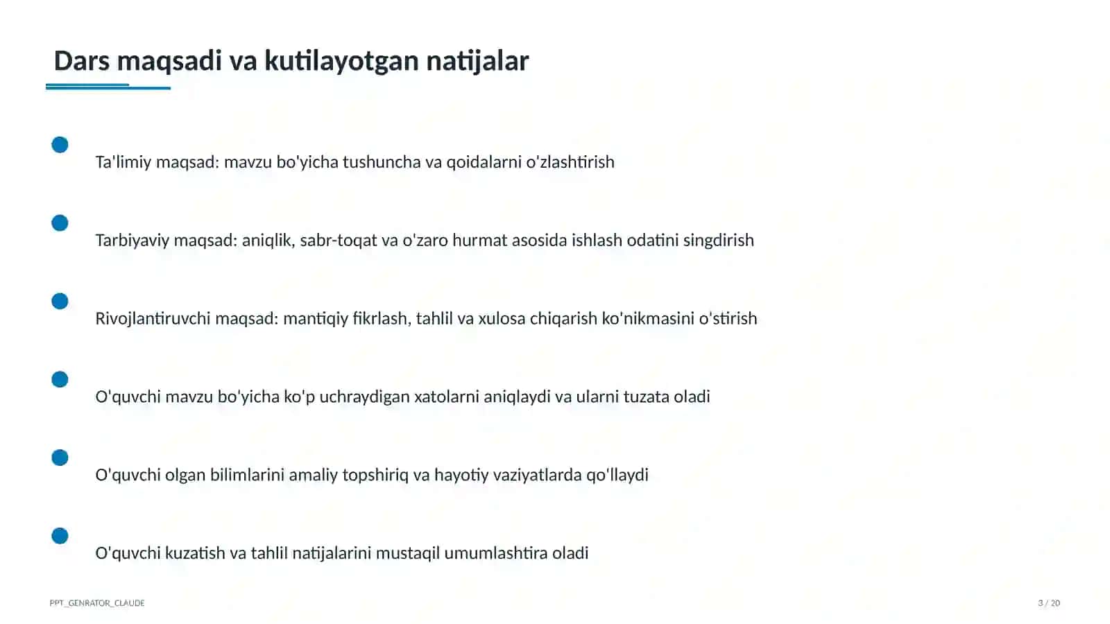 Aylana va doira: vatar, urinma, markaziy burchak (8-sinf) 3