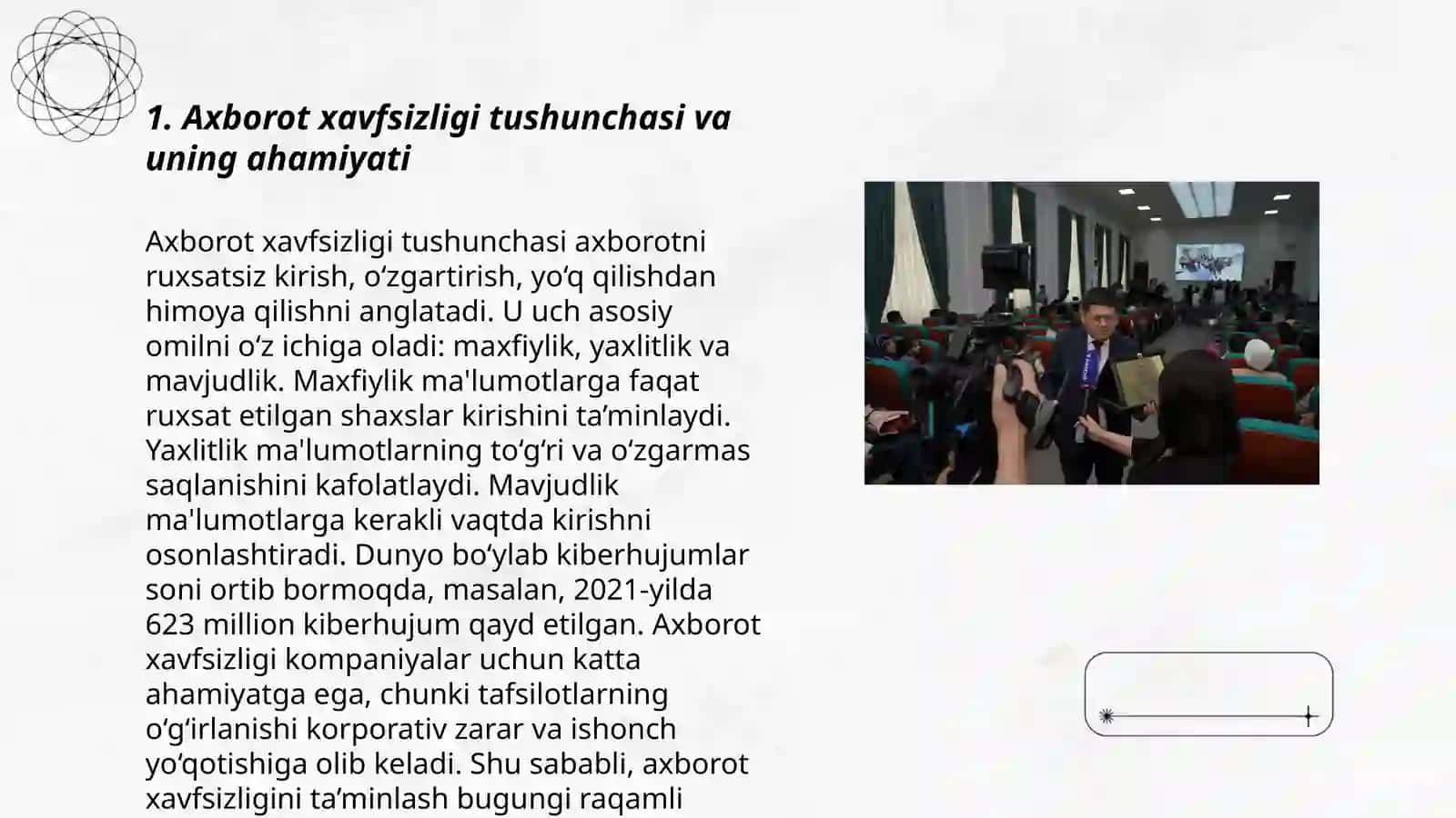 Oʻzbekistonda axborot xavsizligining manaviy va huquqiy asoslari 3