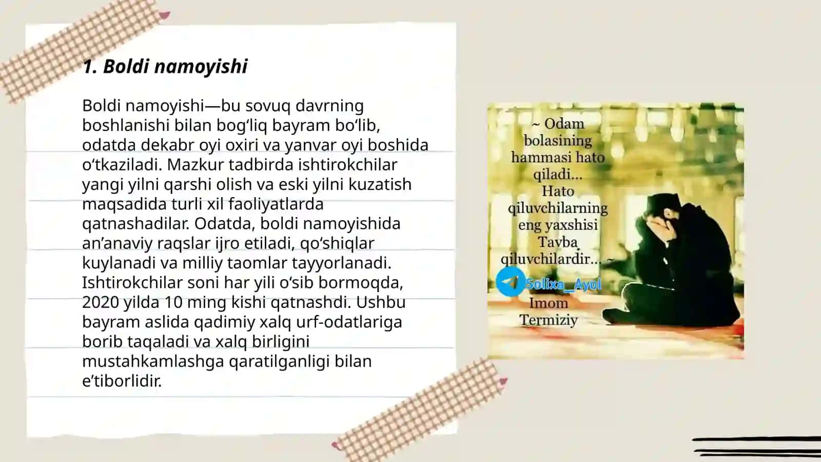 Boldi namoyishi 3