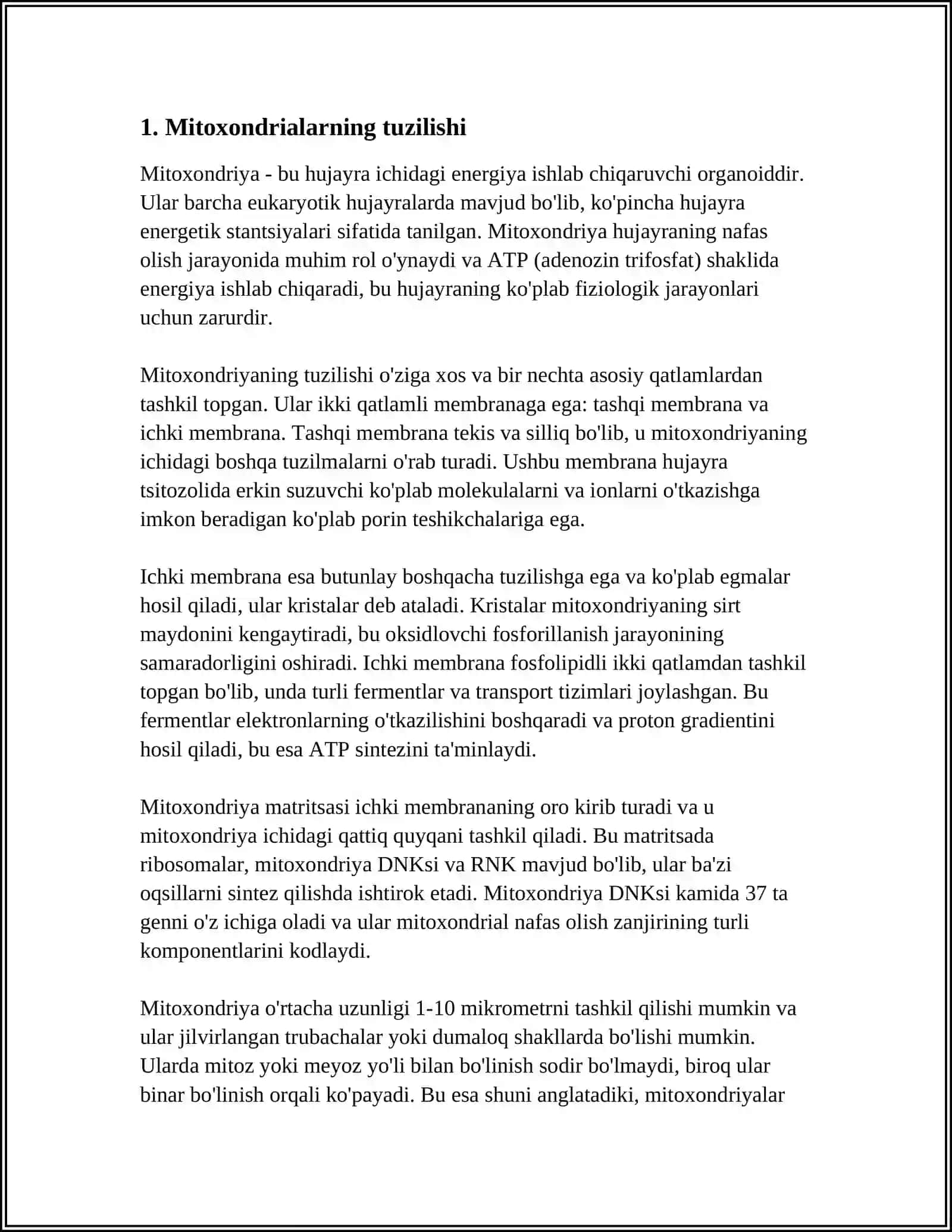 MITOHONDIRYALAR 3