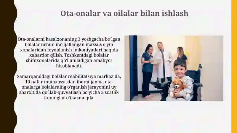 Davolash Muassasalarida Uzoq Muddat Davolanayotgan Bolalar Uchun O'quv Muhitini Yaratish 3