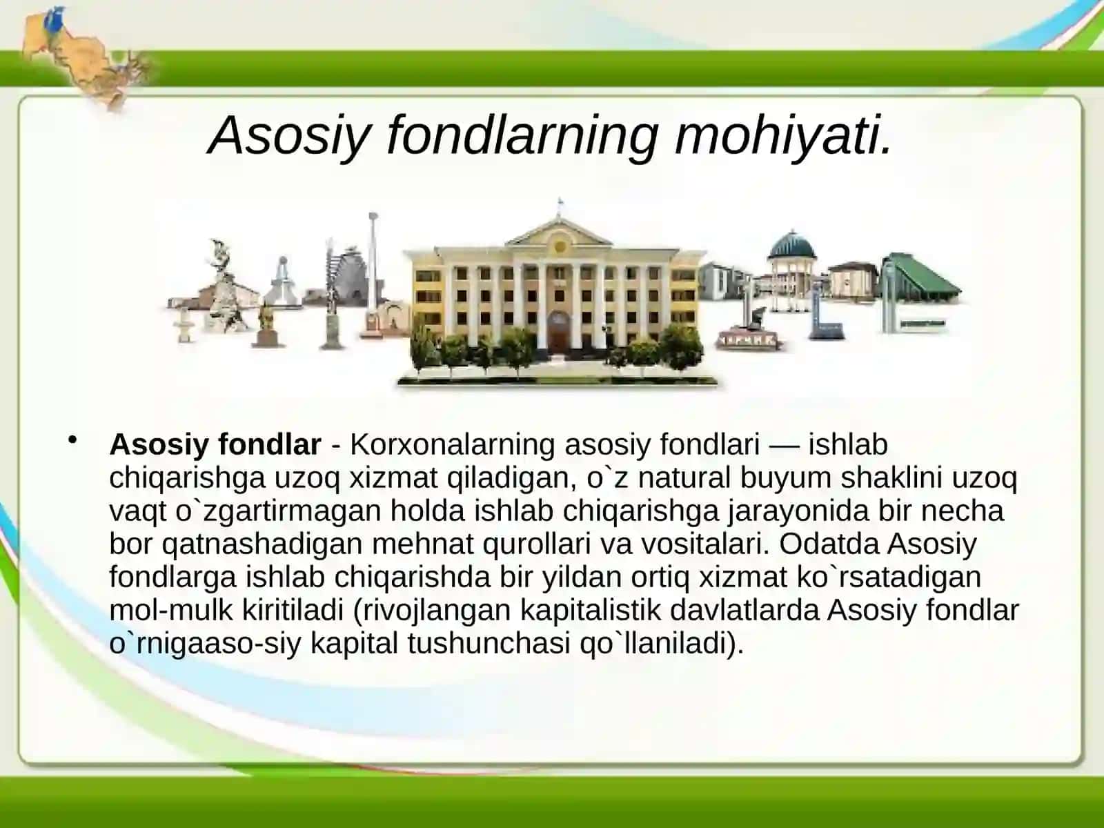 Asosiy fondlar texnik tuzilishi va texnik holati va ulardan foydalanish tahlili 3