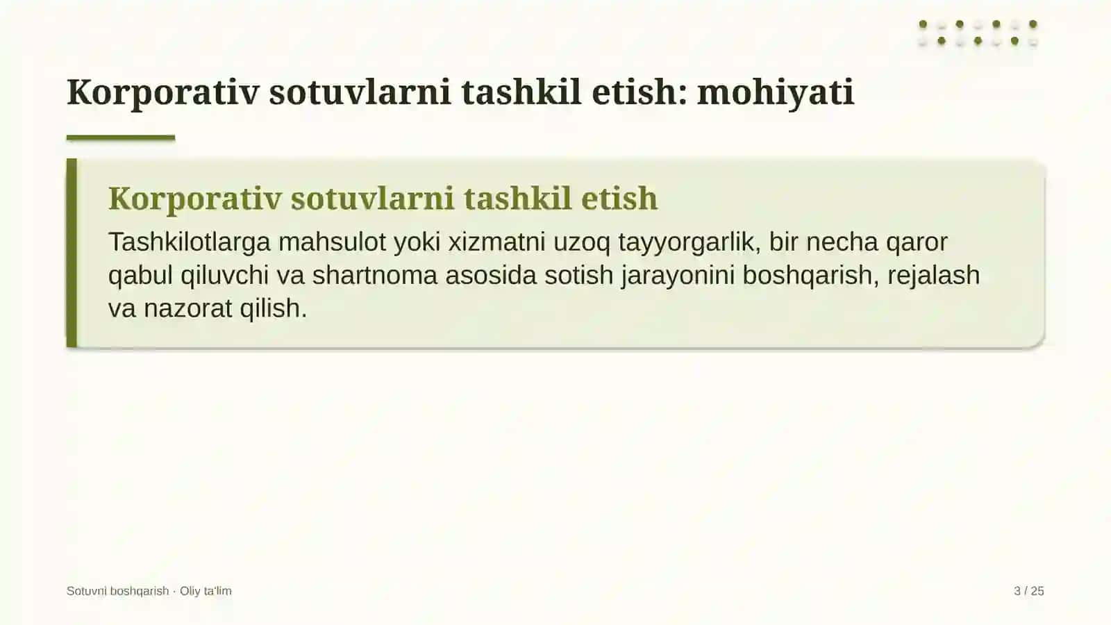 Madaniy-tarixiy turizmda korporativ sotuvlarni tashkil etish 3