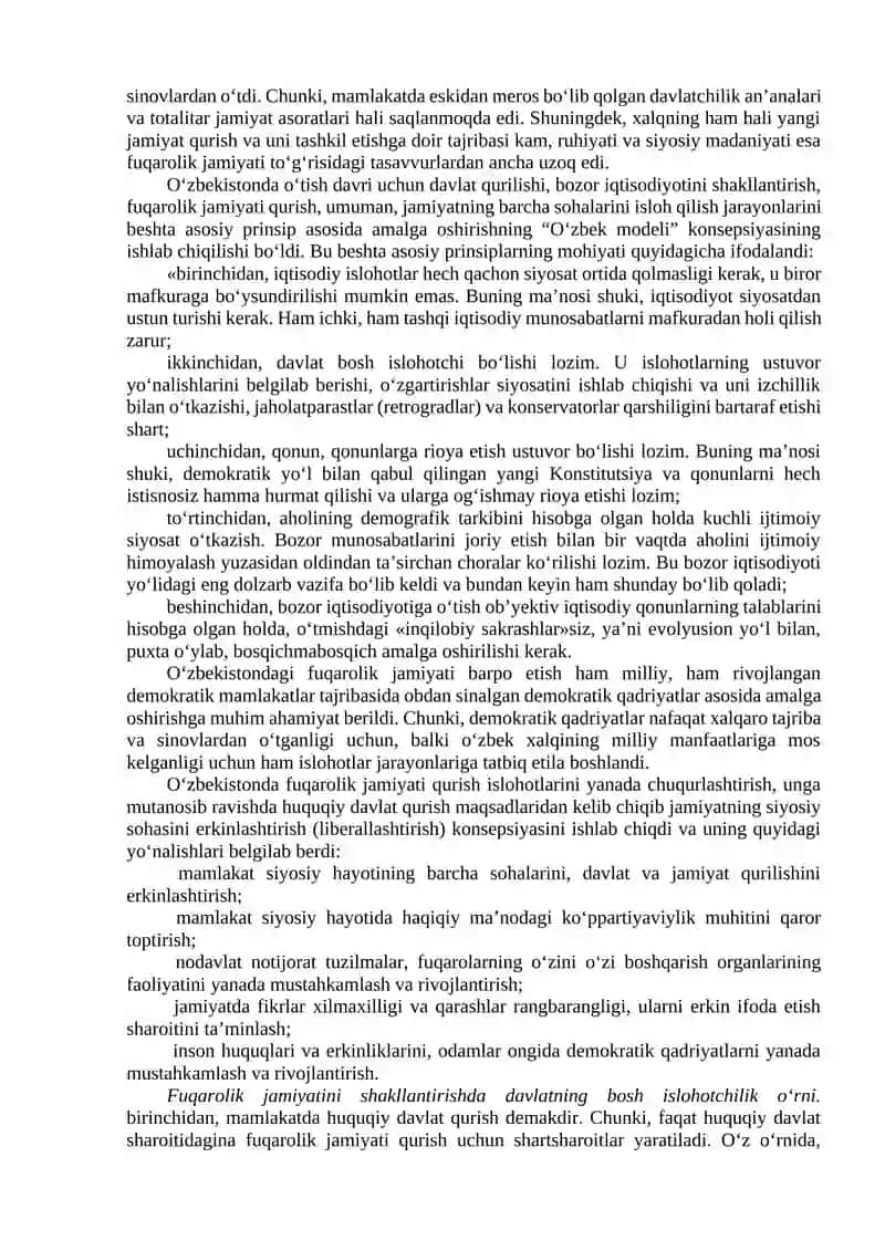 Mustaqil O‘zbekiston Milliy Taraqqiyot Modeli 3