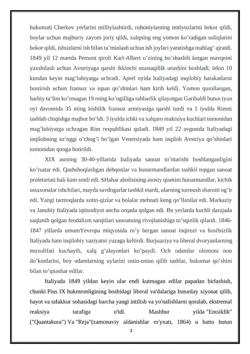 Italiya birlashuvi jarayonlari 3