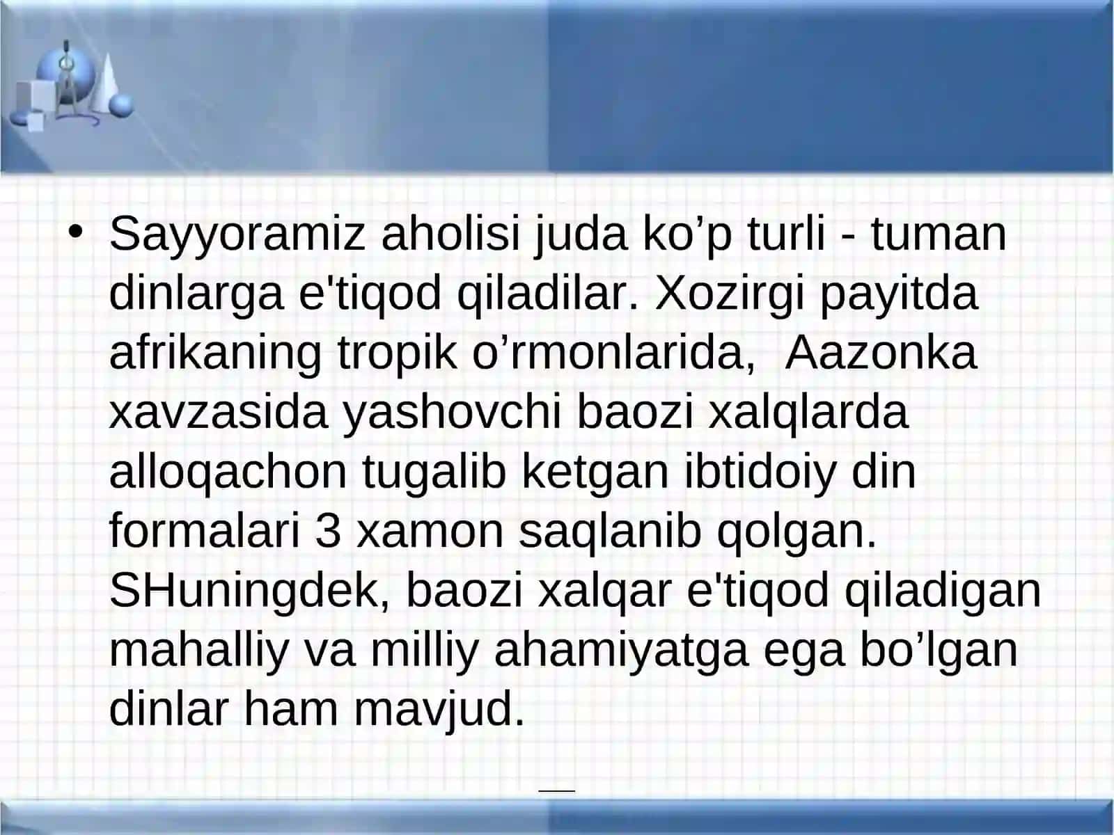 Dunyo dinlarining geografik tarqalishi 3