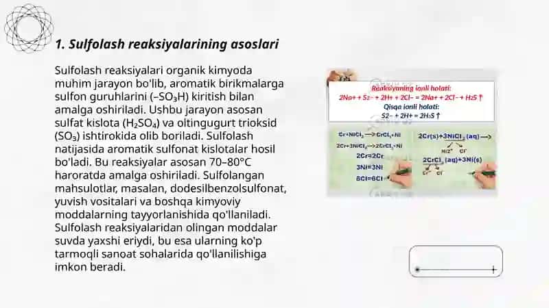 Sulfolash reaksiyalari 3