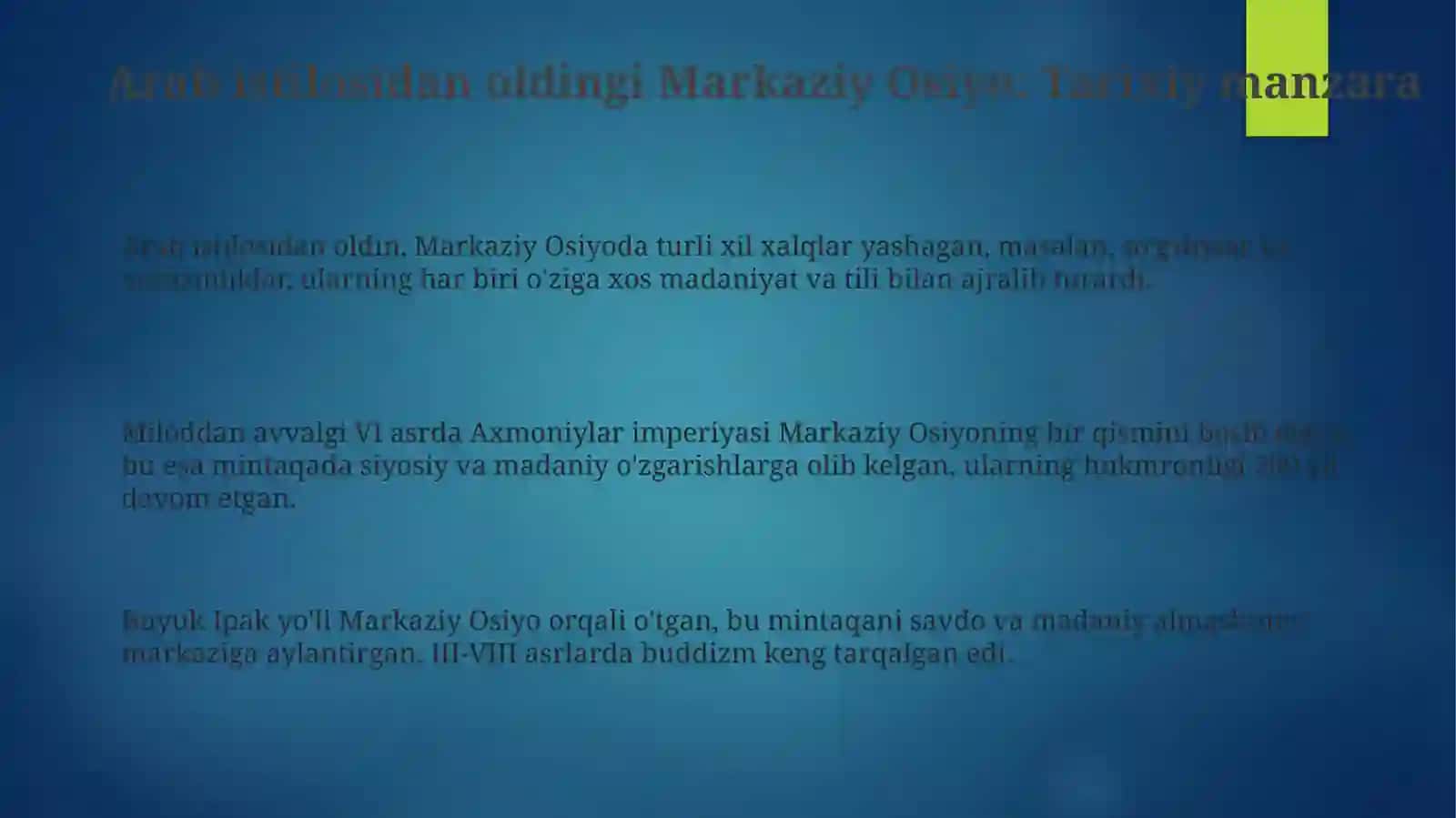 ArabistilosidanAmirTemurdavrigachaMarkaziyOsiyoningoltindavri 3