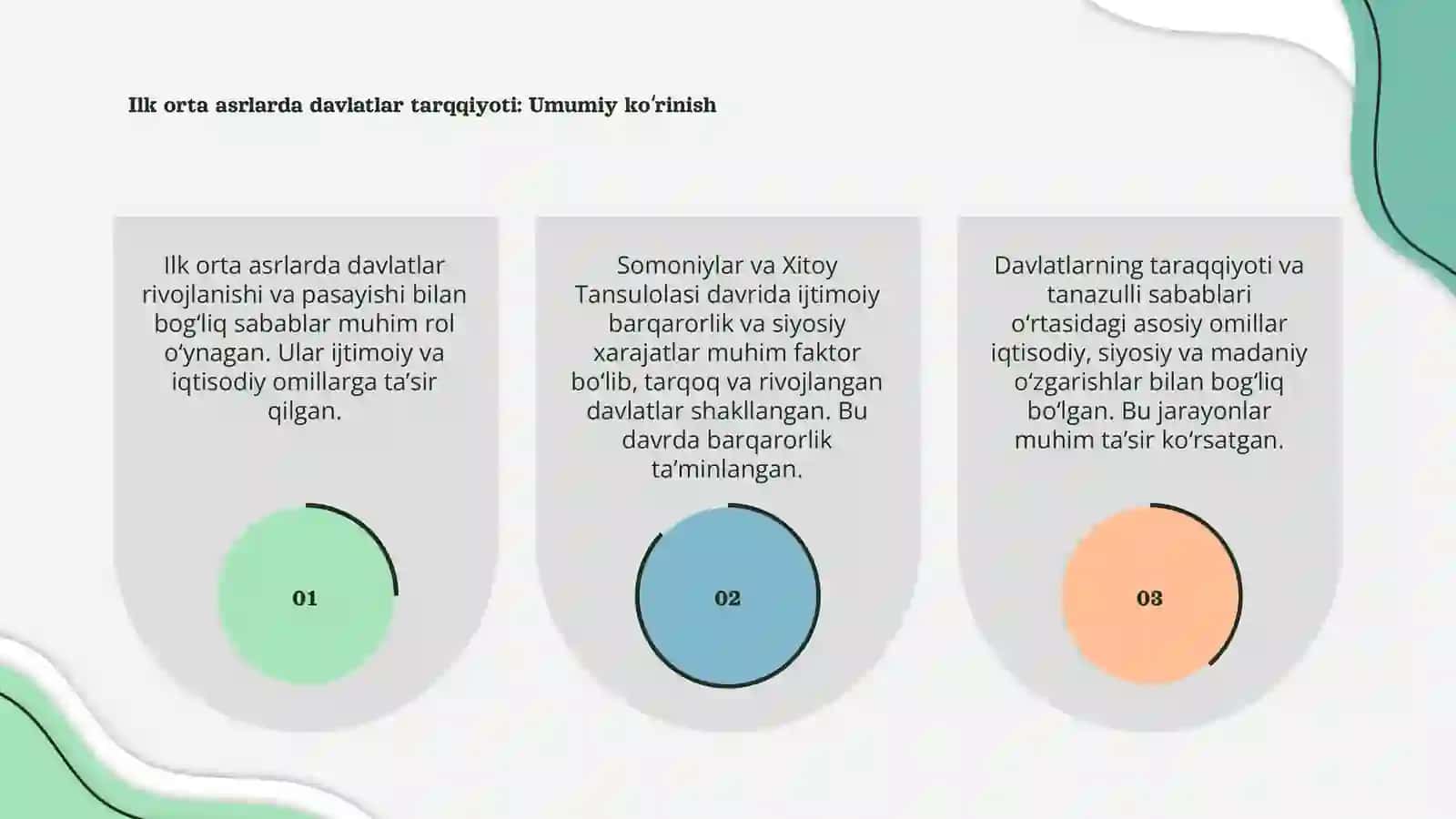 Davlatlar tarqqiyoti va tanazulli sabablari 3