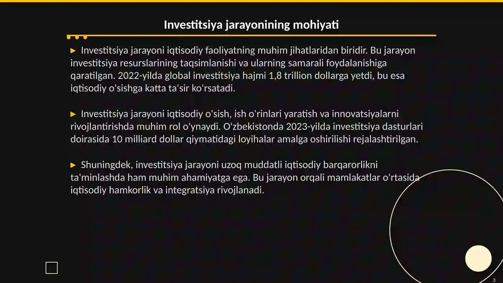 Investitsion jarayonning subyektlari va obyektlari 3