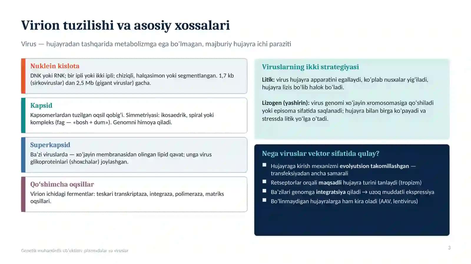 Genetik muhandislik obʼektlari: 3