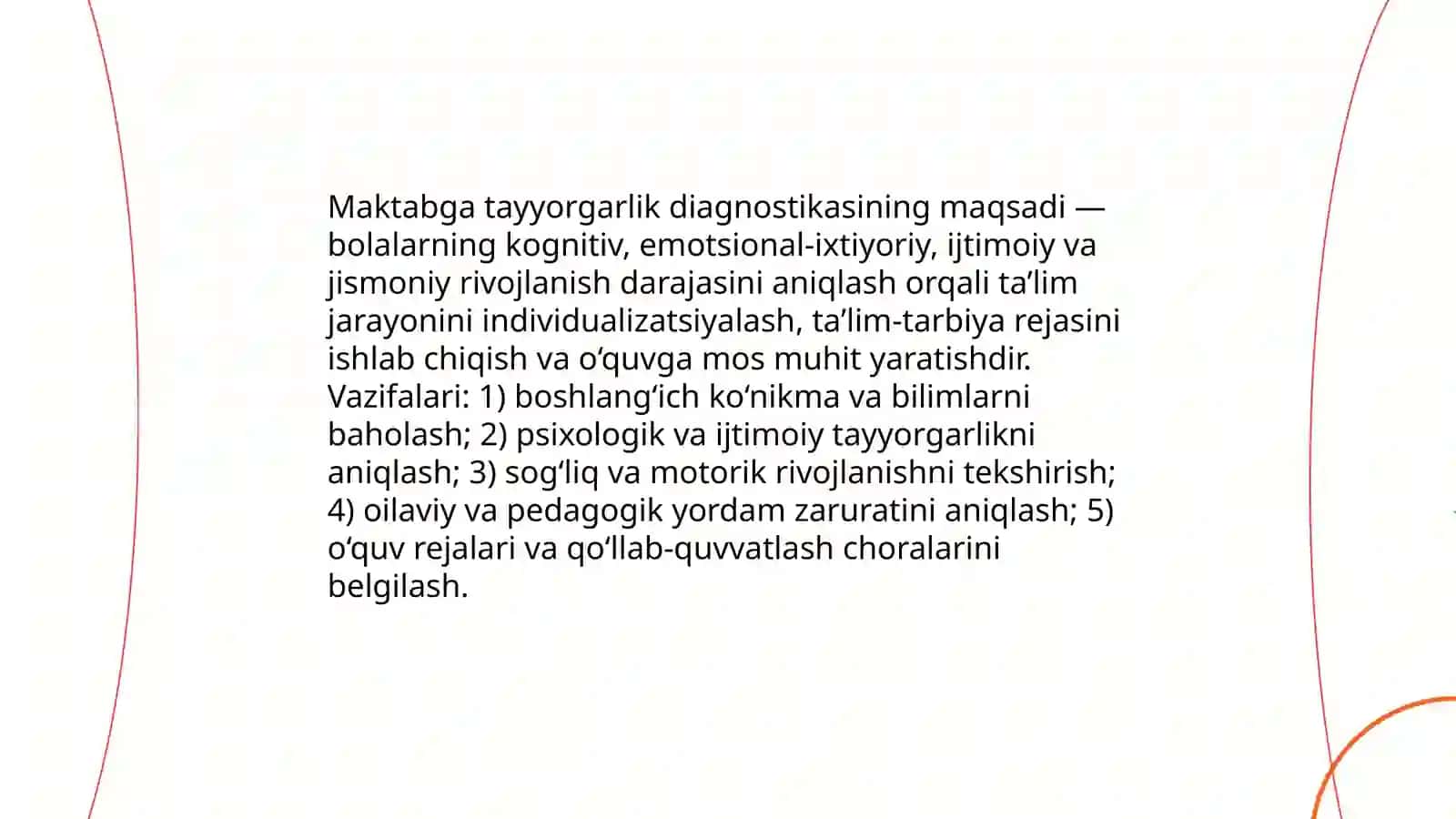 Maktabga tayyorgarlik diagnostikasi 3