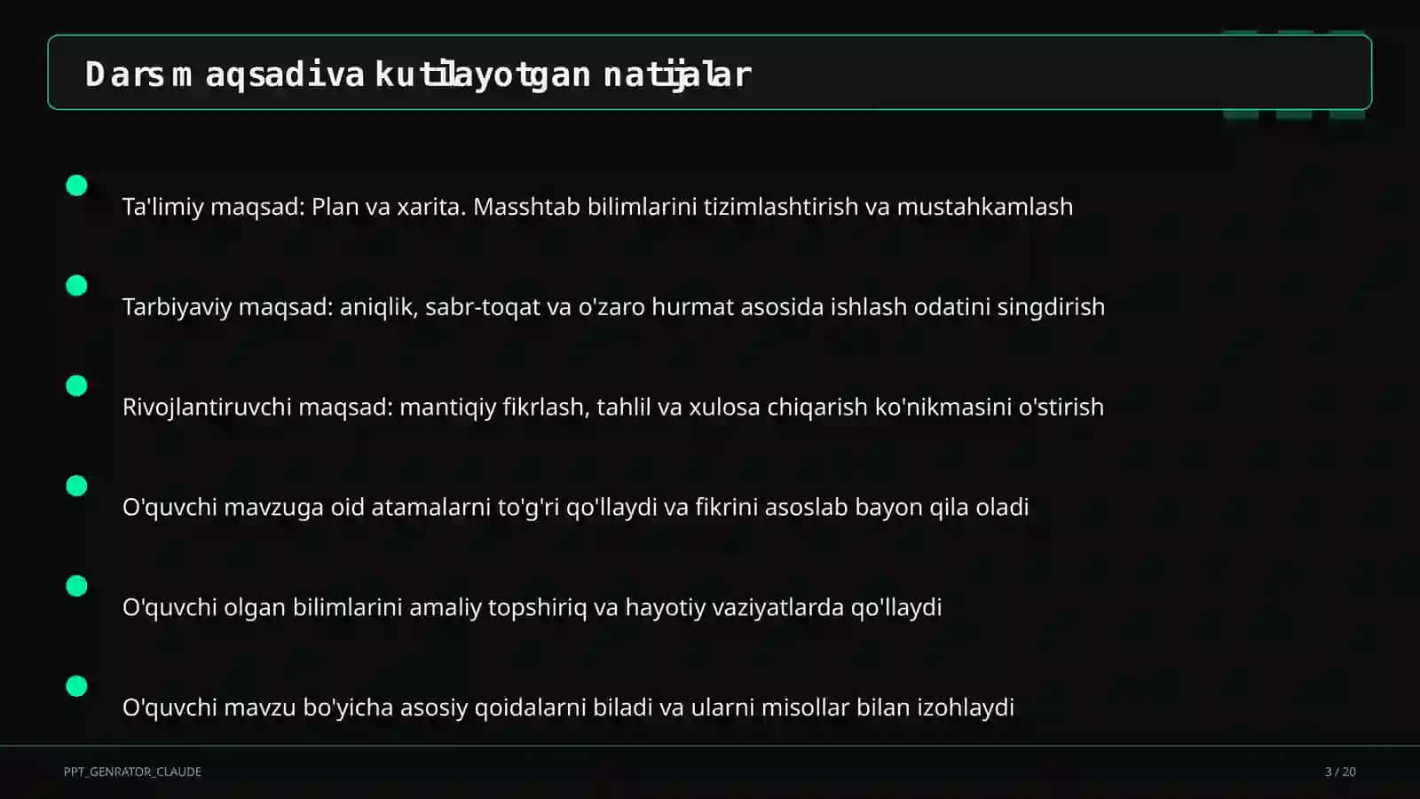 Plan va xarita. Masshtab (5-sinf) 3