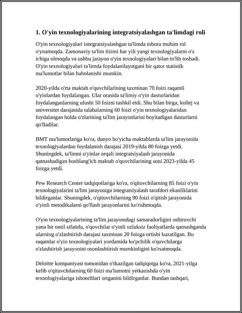 İNTEGRATSIYALASHGAN TA'LIMDA O'YIN TEXNOLOGIYALARI 3