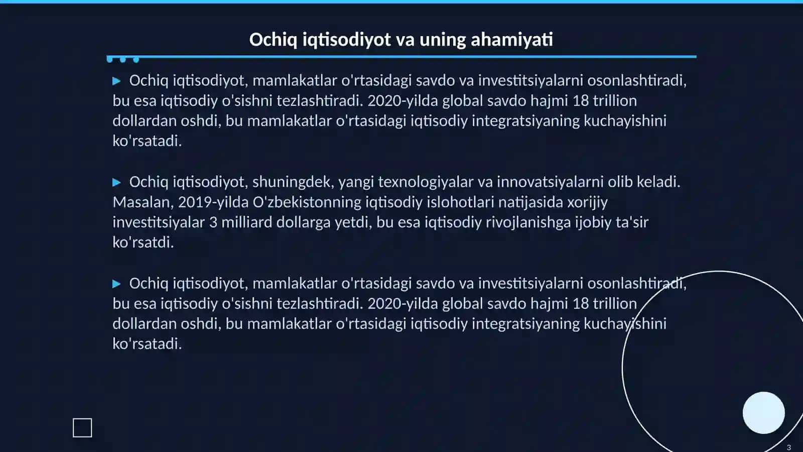 Ochiq iqtisodiyotda makroiqtisodiy siyosat 3