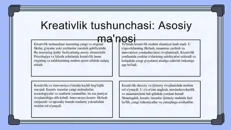 boshlangʻich sinf texnologiya darsida kreatevlik tushunchasi va kreatevlik qobiliyatini rivojlantiru 3